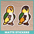 Marching Caique Stickers