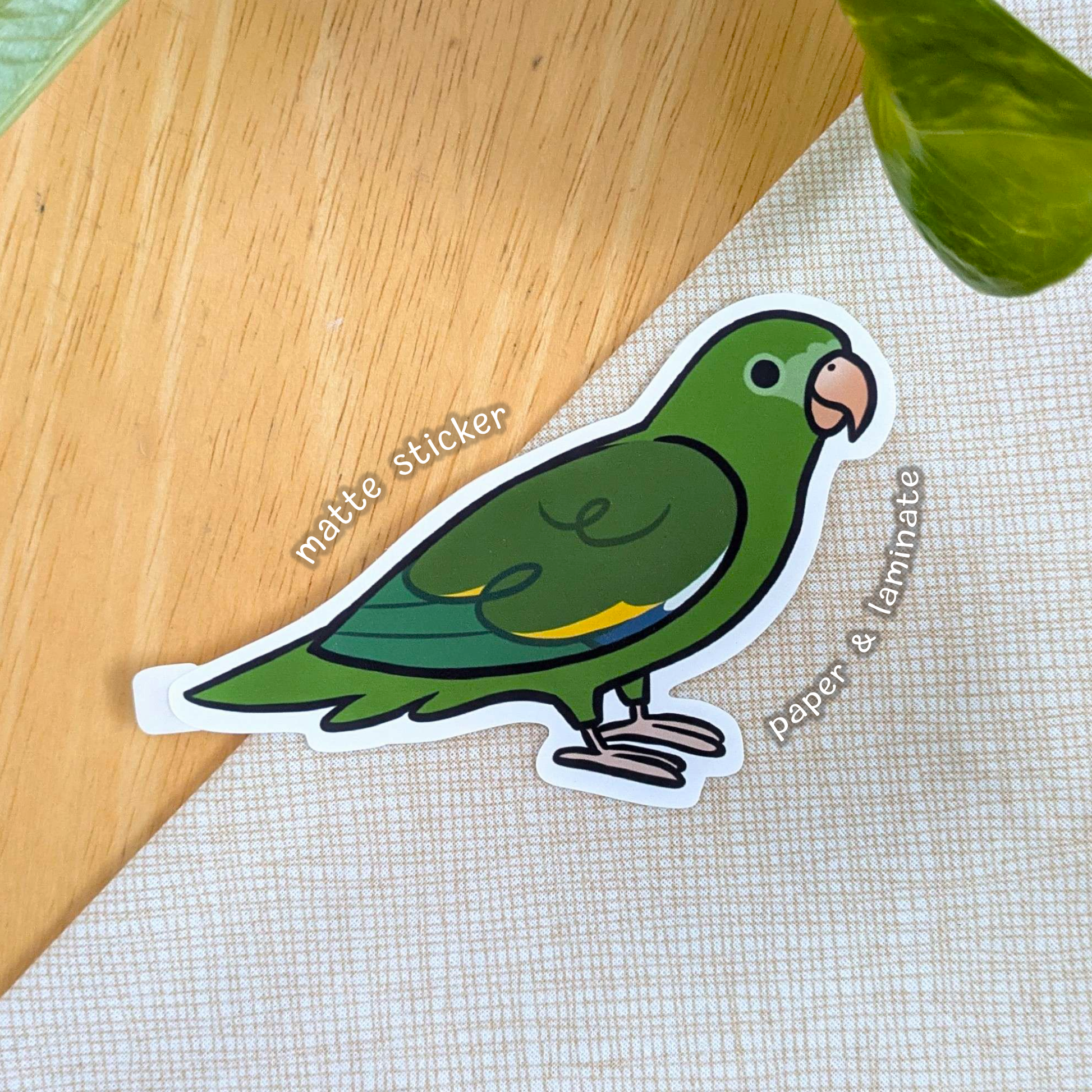 Canary-Winged Parakeet (Cuties) Sticker