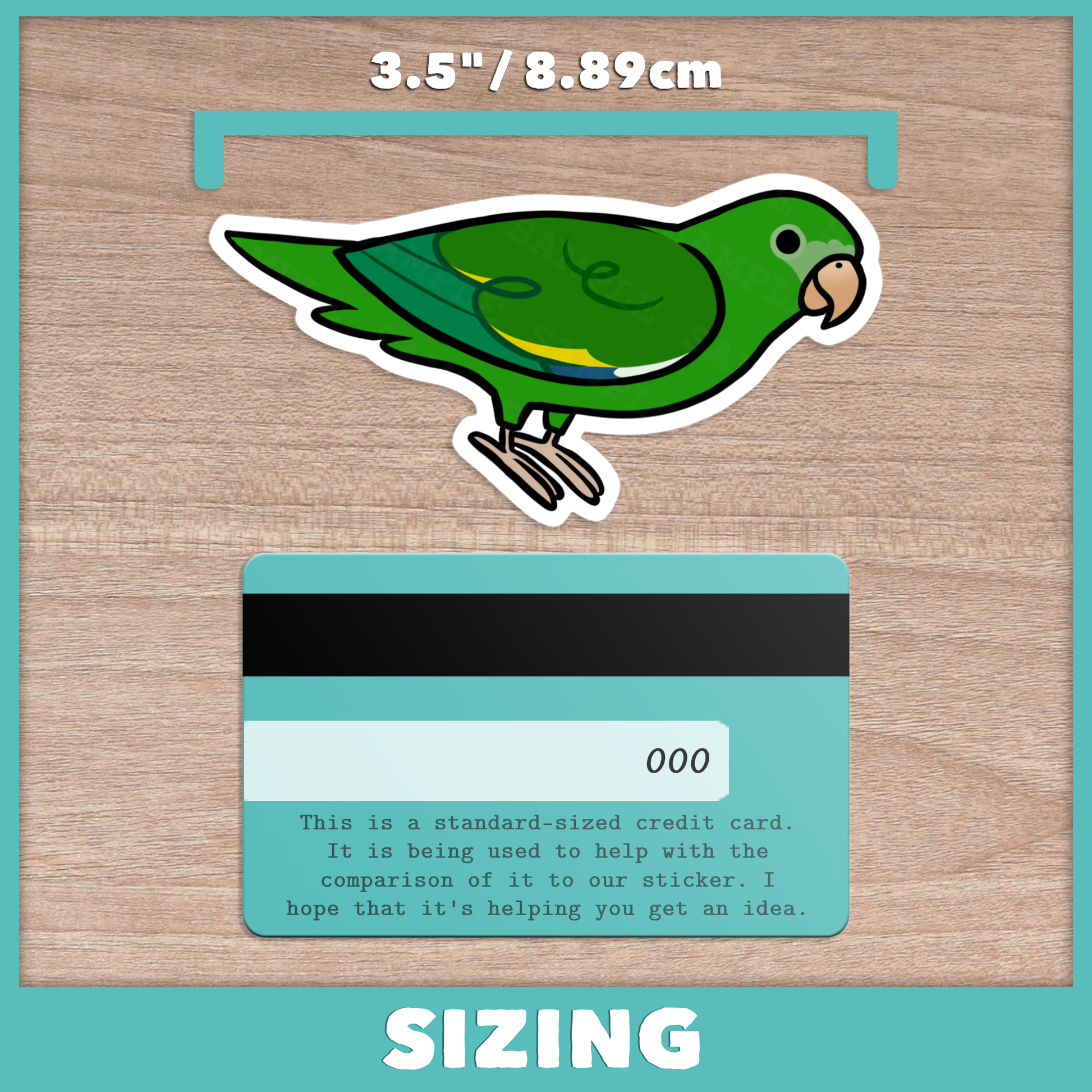 Canary-Winged Parakeet (Cuties) Sticker