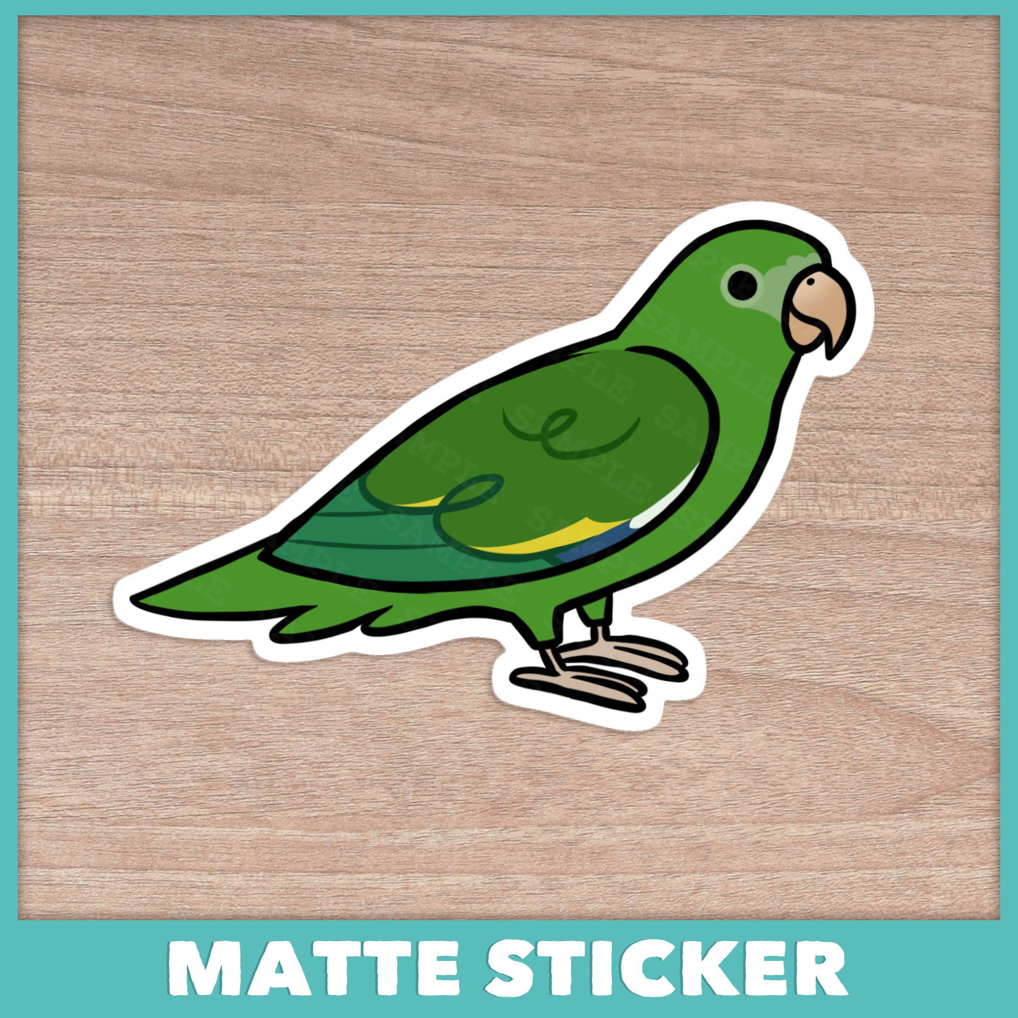 Canary-Winged Parakeet (Cuties) Sticker