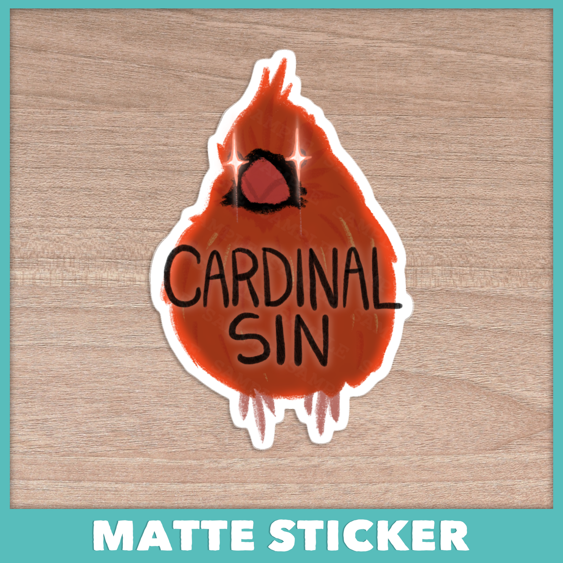 Cardinal Sin Sticker