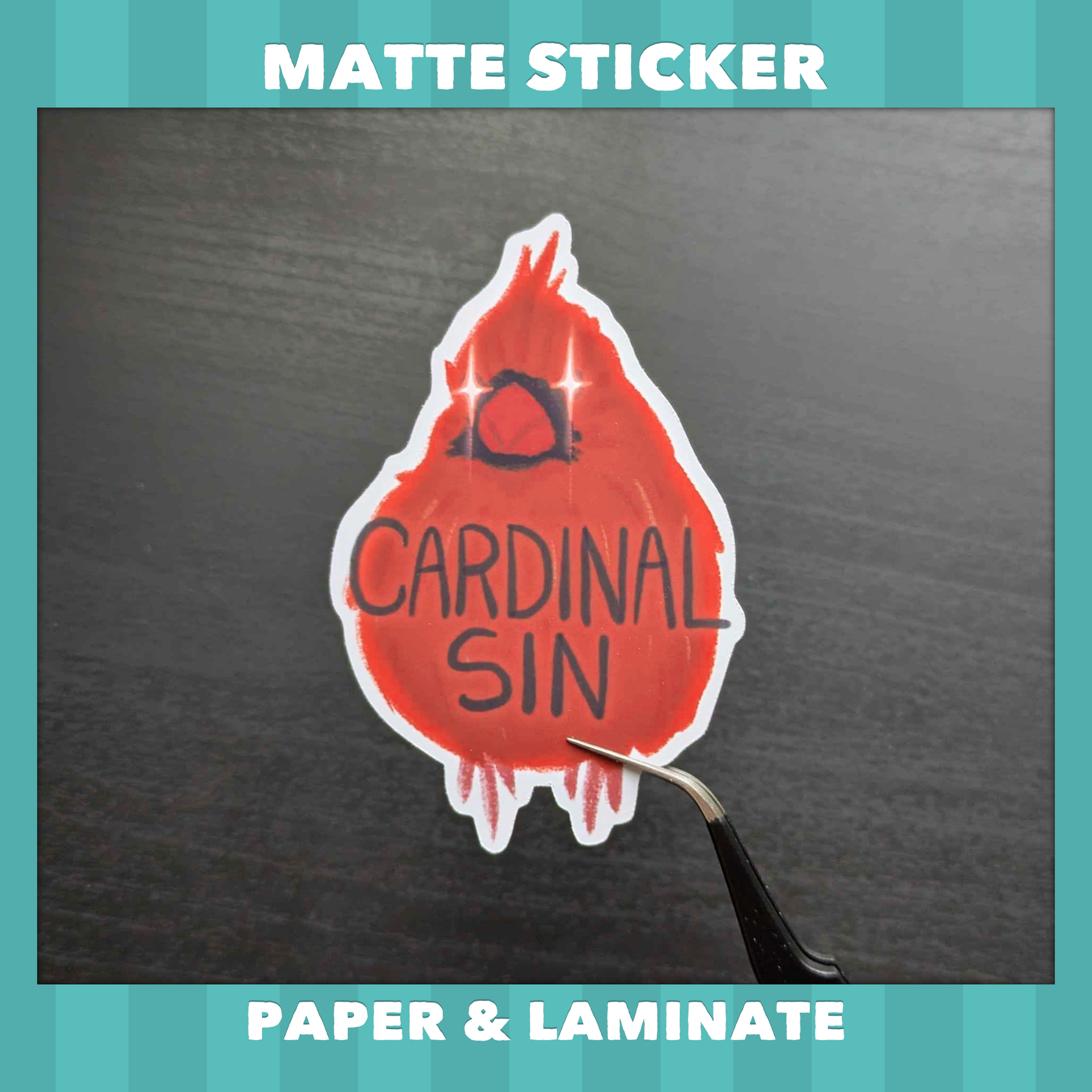 Cardinal Sin Sticker