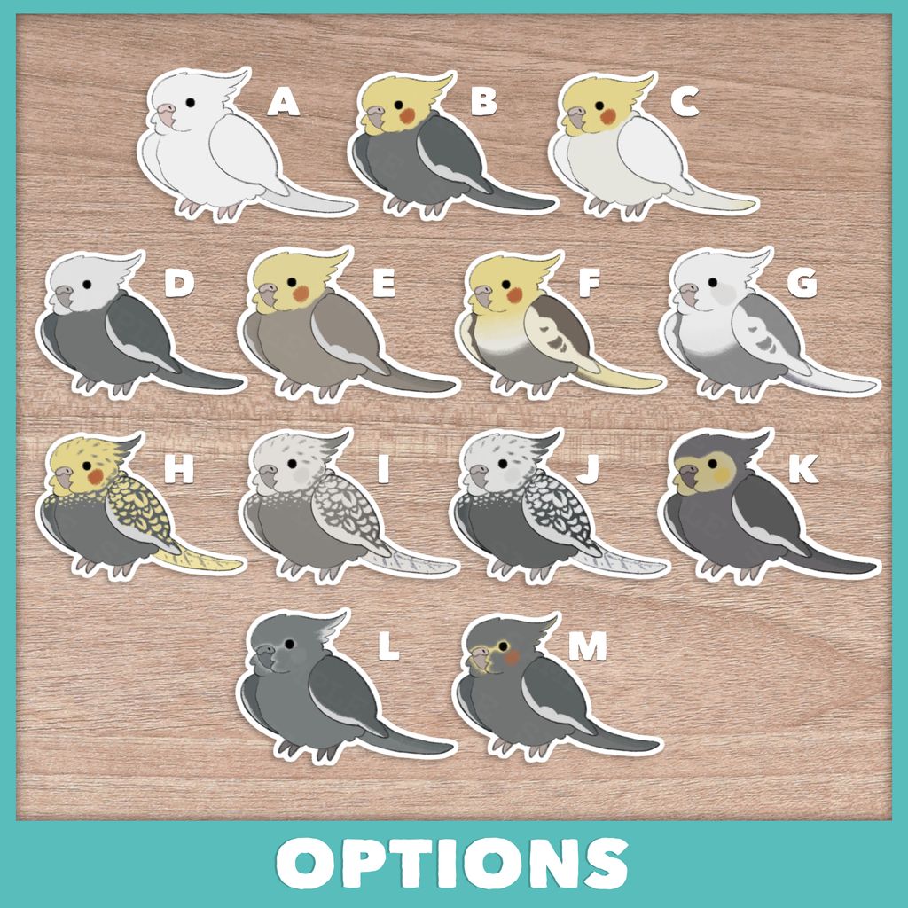 Cockatiel Stickers