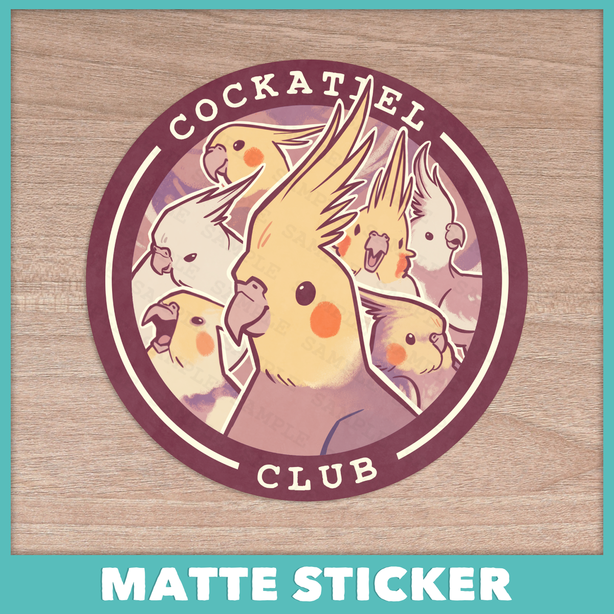 Cockatiel Club Sticker