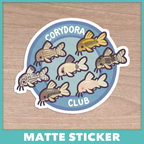 Corydora Club Sticker