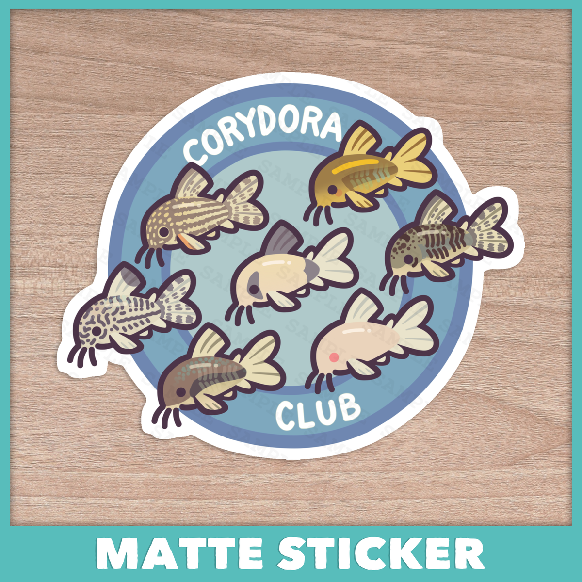 Corydora Club Sticker