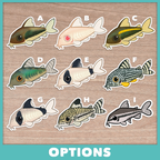 Corydoras Catfish (Cuties) Stickers