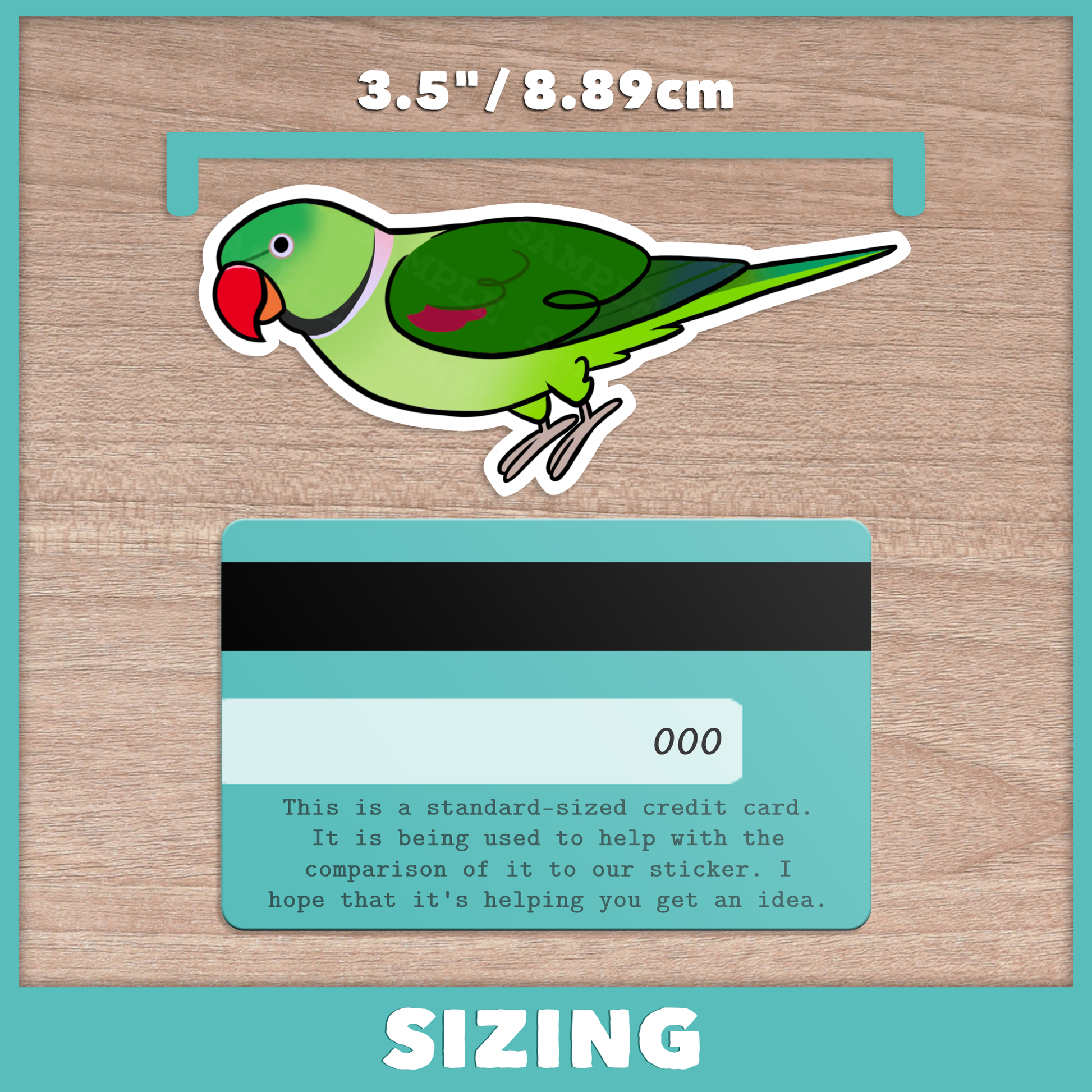 Psittacula Cuties (Alexandrine, Derbyan, Moustache, Plum-headed) Stickers