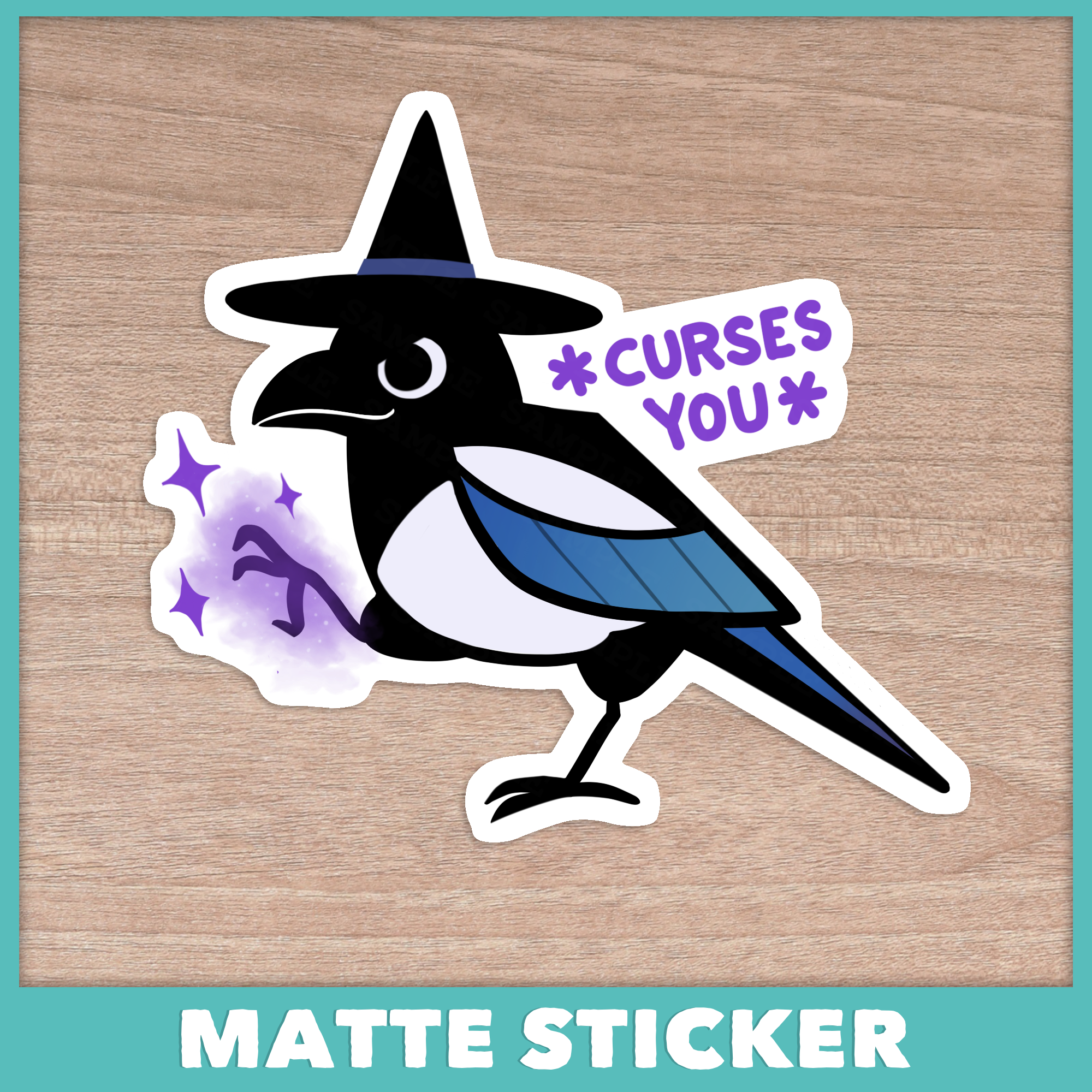 Curse You Magpie Sticker