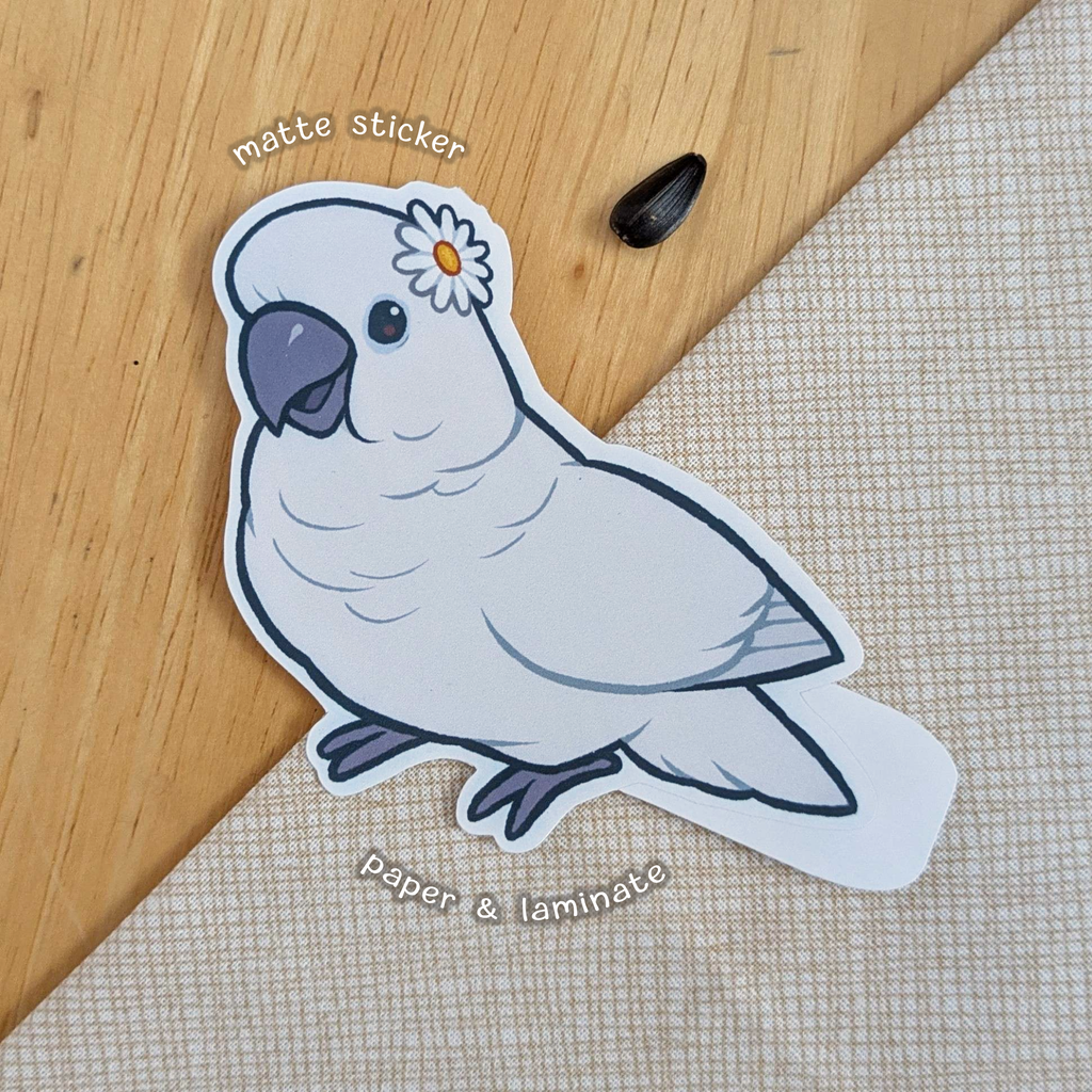 Daisy Cockatoo Sticker