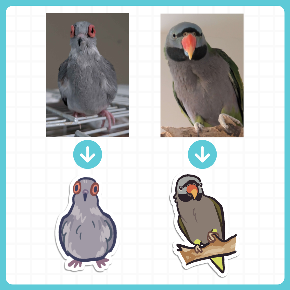 Free Custom Bird Sticker