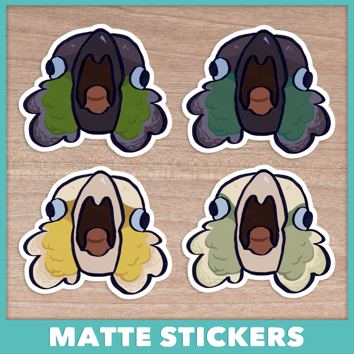 Squawking Conure (Pyrhurra) Stickers