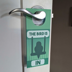 In/Out of Cage Door Hanger (Indian Ringneck) - 2023 Version