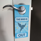 In/Out of Cage Door Hanger (Indian Ringneck) - 2023 Version