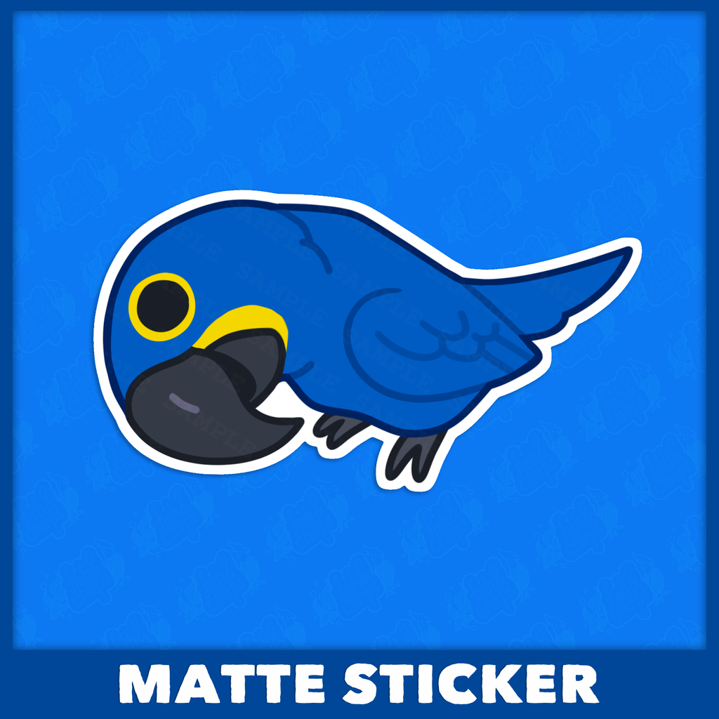 I See You Hyacinth Macaw Sticker