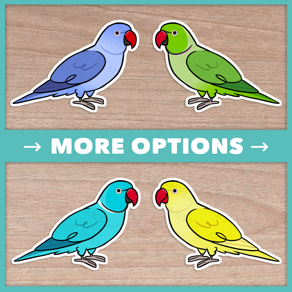 Indian Ringneck (Cuties) Stickers