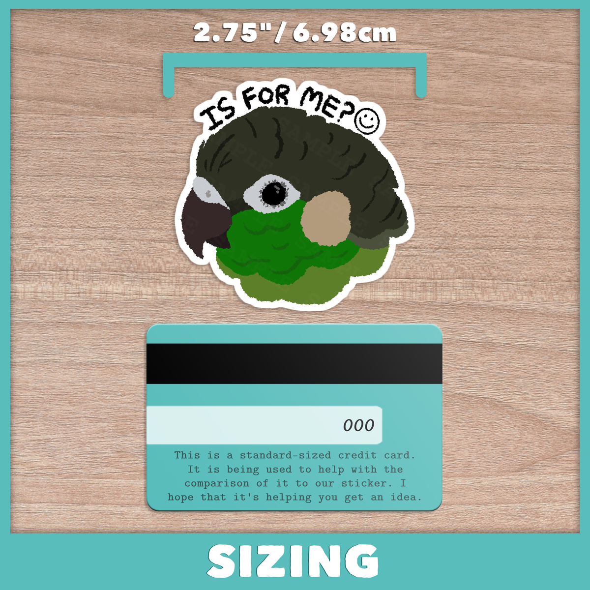 Is For Me Conure (Pyrhurra) Stickers