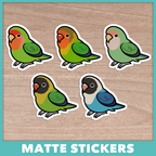 Lovebird (Cuties) Stickers