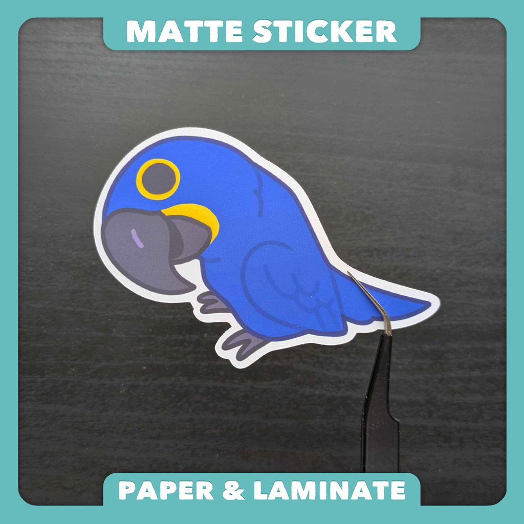 I See You Hyacinth Macaw Sticker