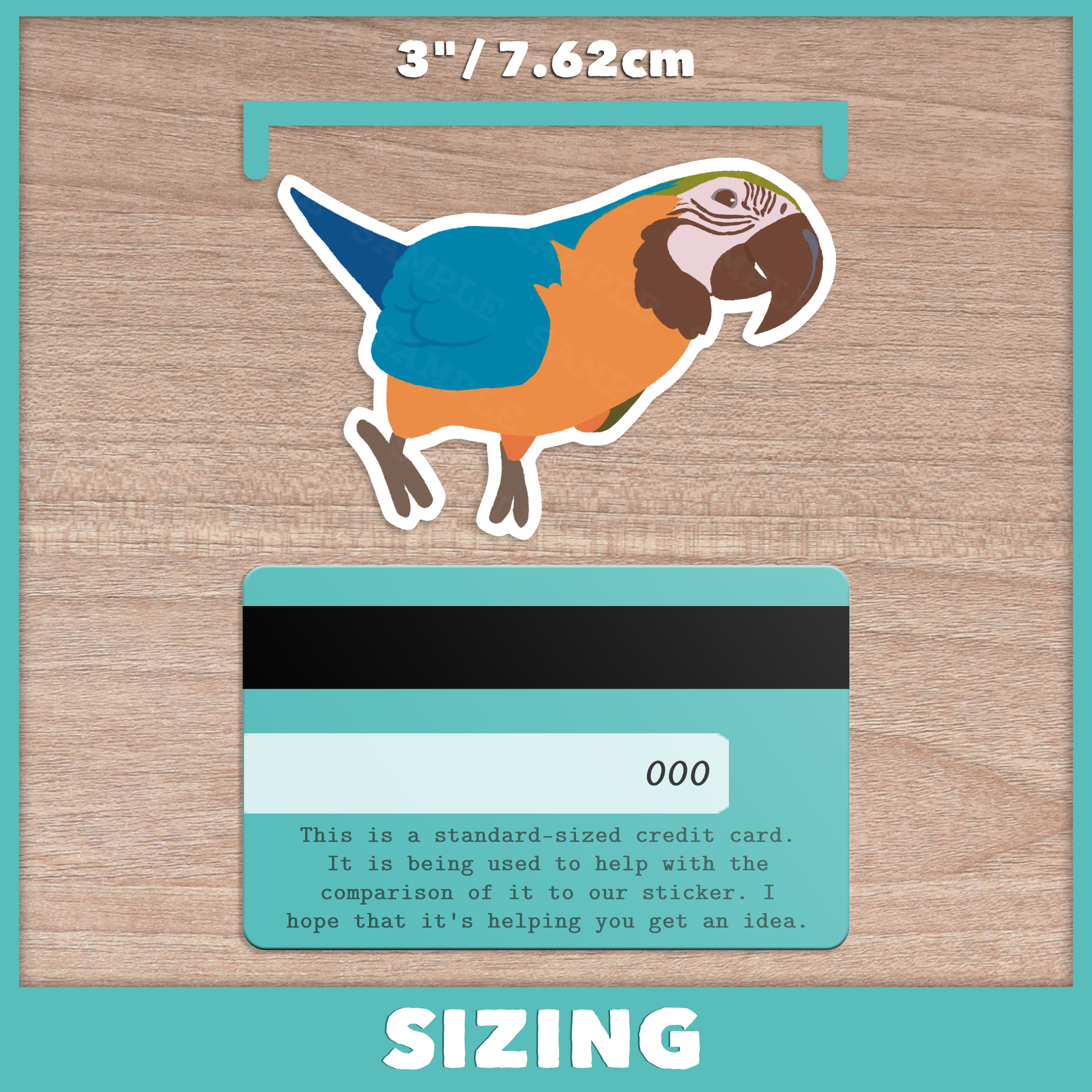 Loving Macaw Stickers