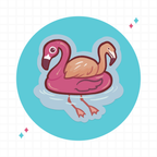 Flamingo Floatie Sticker