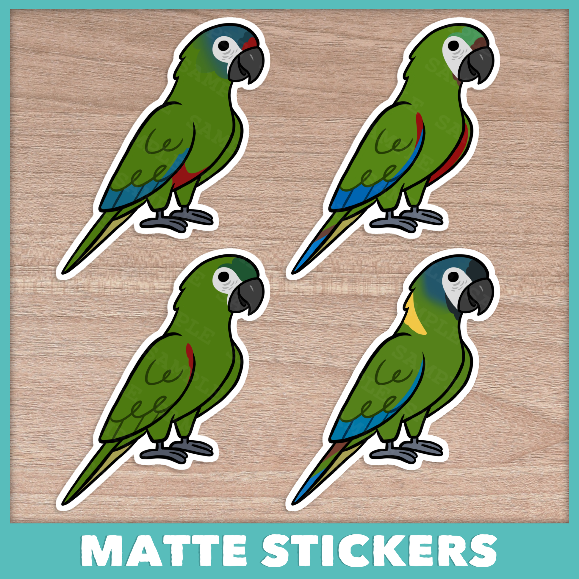 Mini Macaw (Cuties) Sticker