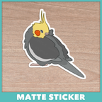 Naptime Cockatiel Sticker