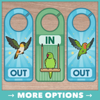 In/Out of Cage Door Hangers (Old Style)