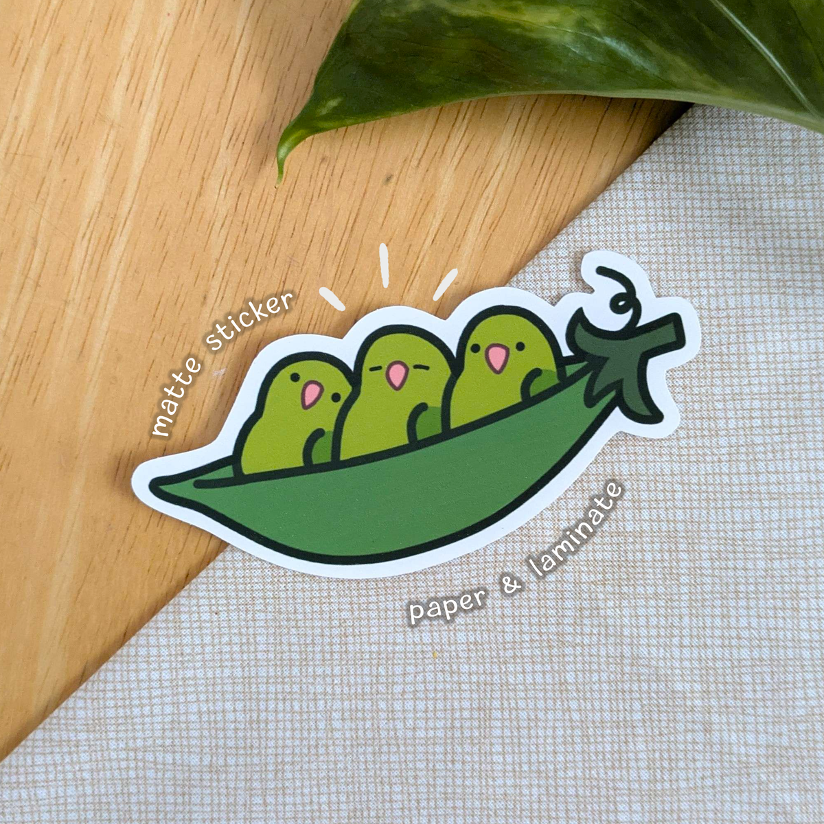 Peapod Parrotlets Sticker