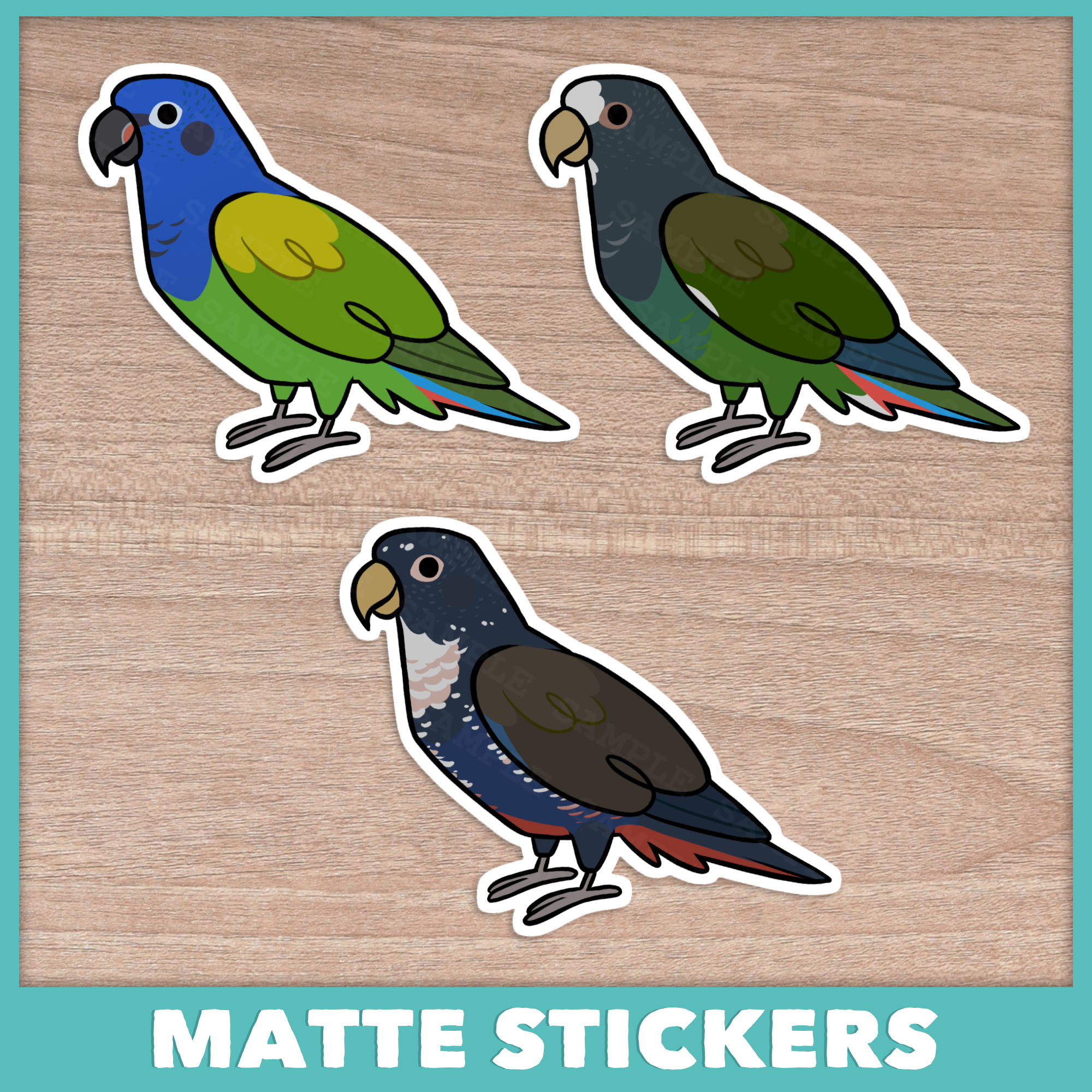 Pionus (Cuties) Stickers
