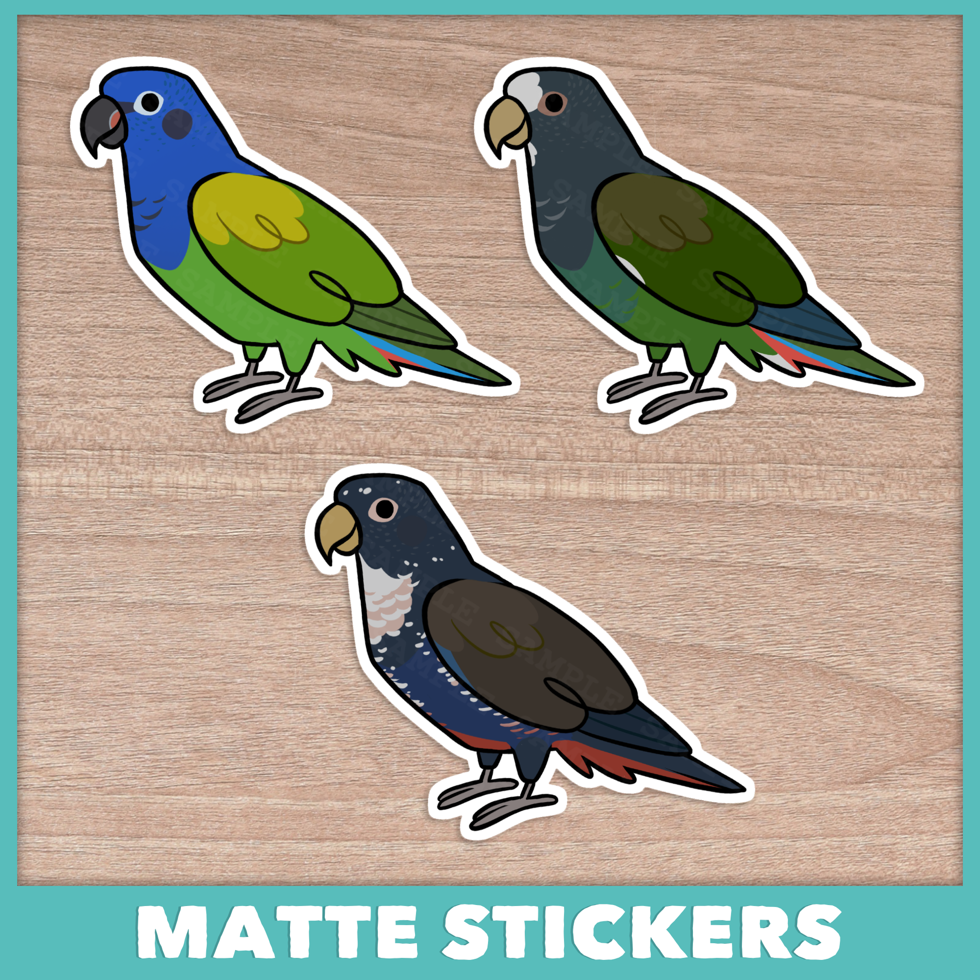 Pionus (Cuties) Stickers