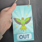 In/Out of Cage Door Hanger (Indian Ringneck) - 2025 Version!