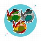 Conure (Pyrhurra) Preeners Stickers