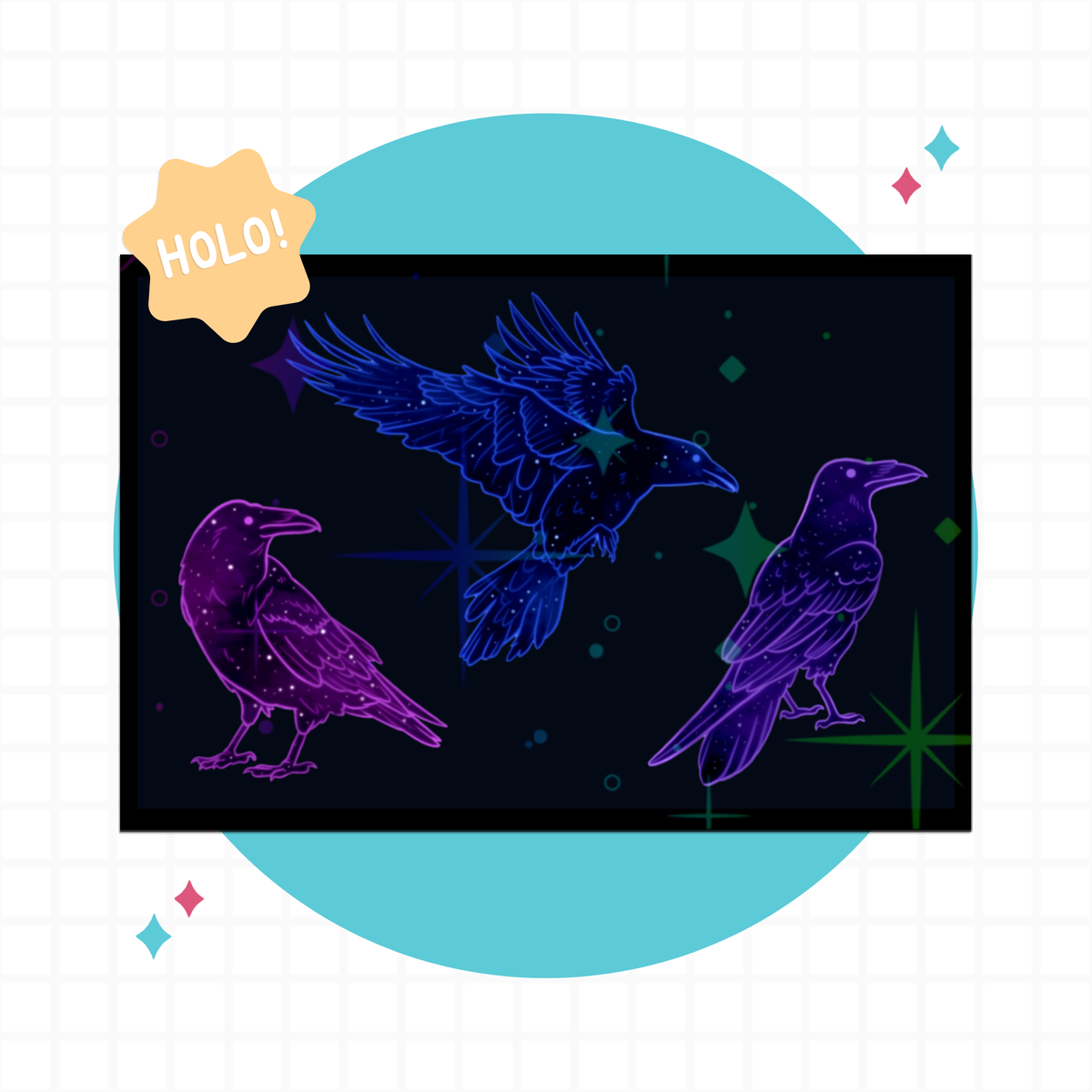 Starry Ravens Sticker Sheet