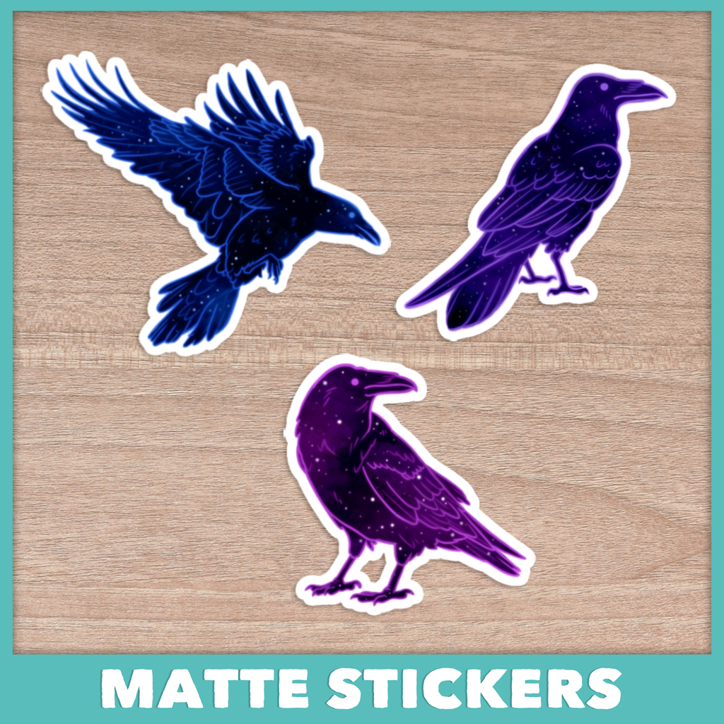 Starry Ravens Stickers