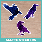 Starry Ravens Stickers