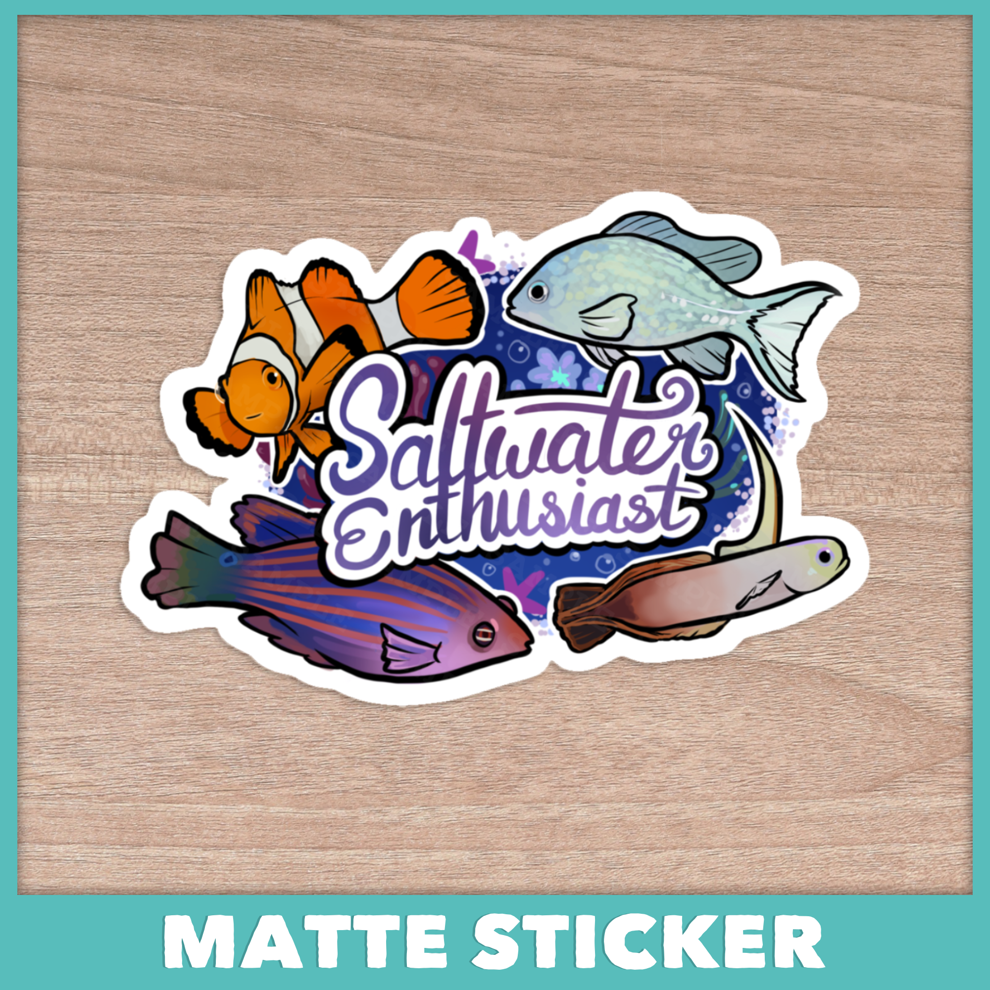 Saltwater Enthusiast Sticker