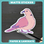 Sketchy Ring-necked Dove Sticker