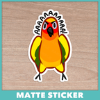 Screaming Sun Conure Sticker