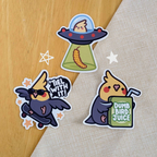 Cute Funny Cockatiel Stickers