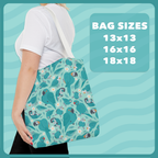 Blue Parrot Species Pattern Tote Bag
