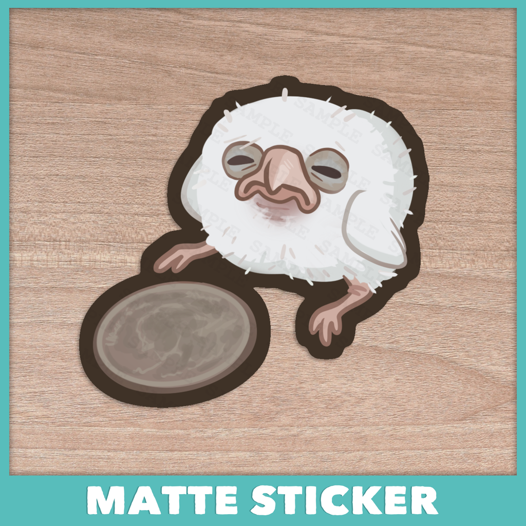 Baby Bird with Coin Sticker