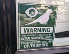 Avian Surveillance Posterboard Sign